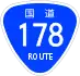 National Route 178 shield