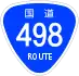 National Route 498 shield