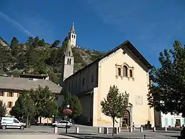 The church of Saint-Nicolas de Myre, in Jausiers