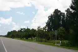 Looking south along State Road 29