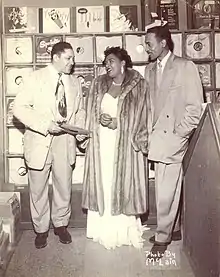 John Dolphin and Billie Holiday at Dolphin's Of Hollywood