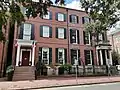 He moved to 101 East Oglethorpe (right) shortly before meeting Nancy Hillis for the first time