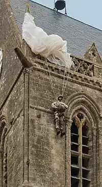 Parachute Memorial in Sainte-Mère-Église