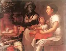 De Español y Negra, Mulato. José Joaquín Magón. 18th c. Mexico