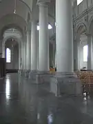 The north aisle and tuscan columns, towards the choir