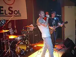 Junkyard performing in Spain in 2008