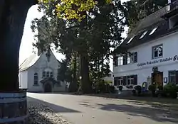 Kapellenplatz with St. Jacob's Chapel and Giant Sequoia