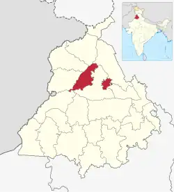 Location in Punjab