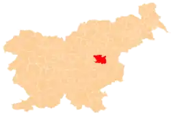 The location of the Municipality of Lasko