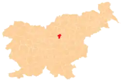 The location of the Municipality of Vransko