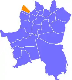 Location of Osiedle Tysiąclecia within Katowice