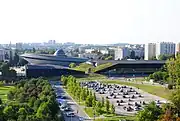 Spodek and the ICC as seen from the Silesian Museum