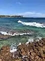 View of the Pacific Ocean, from the island's south shore