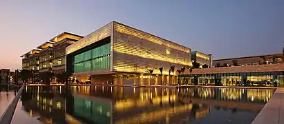 King Abdullah University of Science and Technology (KAUST) campus at night