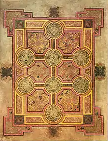 Carpet page from the Book of Kells