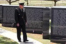 The Cornerstone of Peace Memorial with names of all military and civilians from all countries who died in the Battle of Okinawa