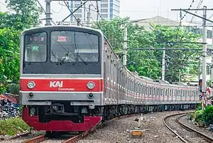 KRL 205-0 series (M17) operating from Tanah Abang station