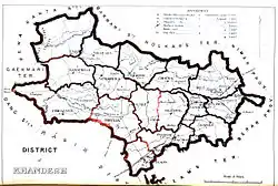 Map of Khandesh district in 1880