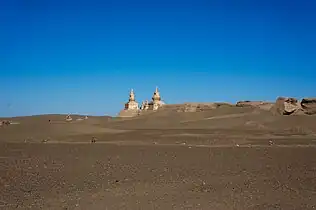 Remains of the city Khara-Khoto built in 1032. Located in Ejin Banner, Alxa League