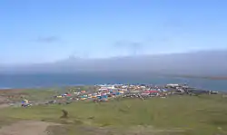 Aerial view of the village of Khatyrka