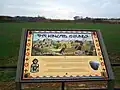 Herb Roe painting of the Kincaid Mounds State Historic Site used at the site