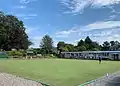 Kinnoull Bowling Club, viewed from Muirhall Terrace in 2019