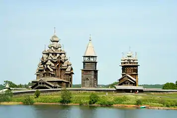 The wooden churches of remote Kizhi Pogost, 1711–1714