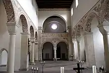 Romanesque basilica of nowadays Lutheran Bursfelde Abbey in Germany