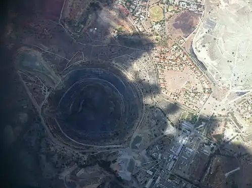 Koffiefontein Diamond Mine from the air, 2012