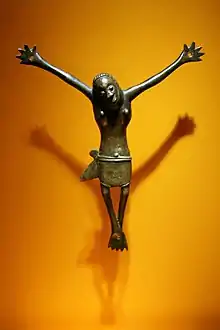 Seventeenth-century copper alloy crucifix, Democratic Republic of the Congo