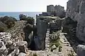 Land castle of Korykos View northeast with possible harbour entrance