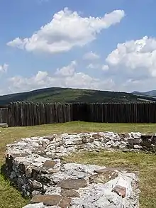 Ruins of a fort at Kostolec