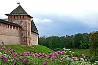 Kremlin (or Detinets) towers and wall, Spring 2009