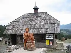 Part of the memorial complex of clairvoyant Tarabići in Kremna