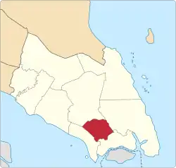 Location of Kulai District in Johor