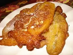 Maruya or kumbo, banana fritters