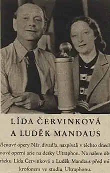 Ludmila Červinková a Luděk Mandaus (1943)