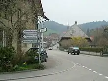 A road in Lützelflüh-Goldbach