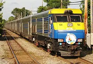 DM30AC #511 on the Cannonball Express