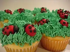 Ladybug cupcakes