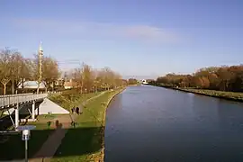 The Deûle canal in Lambersart