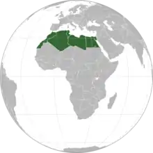 Map North Africa