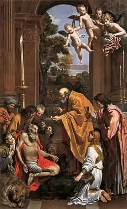 Last Communion of St. Jerome, 1614, Pinacoteca Vaticana