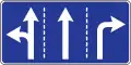 Driving directions in lanes