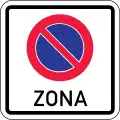 No parking area