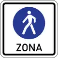 Pedestrian zone