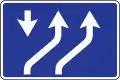 Driving directions in lanes