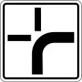 Direction of the main road