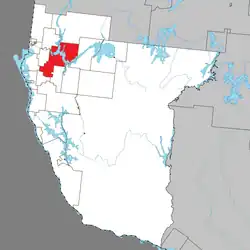 Location within Témiscamingue RCM