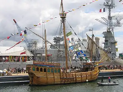 The Matthew, a replica of a 15th century ship.